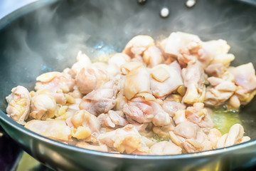 Sliced grilled chicken