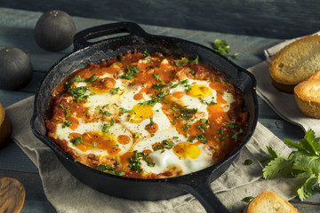 Homemade Saucy Shakshuka with Eggs