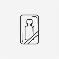Gift bottle icon.