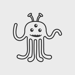 cartoon cute monster