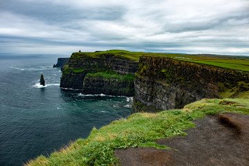 Fototapeta na wymiar Cliffs of Moher Tourist Attraction in Ireland