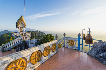 The details of Tiger Cave Temple in Krabi province, Thailand 