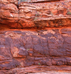 Bright Red Rock kings canyon northern territory