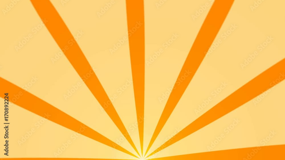 Poster abstract background with animation of sun beams. retro radial background. 3d rendering seamless loop