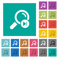 Find next search result flat framed icons square flat multi colored icons