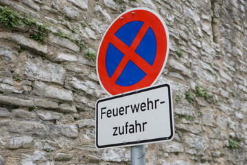 feuerwehrzufahrt halteverbot parkverbot