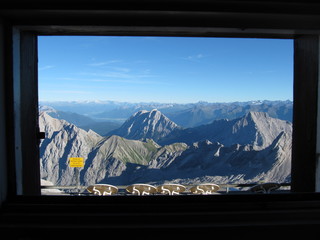 Fensterblick Zugspitze 2962 m - Wetterstein