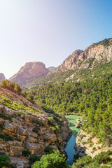 Fototapeta na wymiar Panorama view of Gorge of Gaitanes in Spain