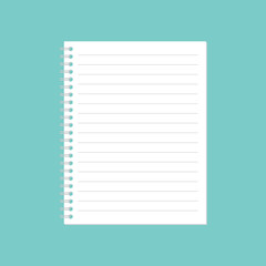 spiral notebook- vector illustration