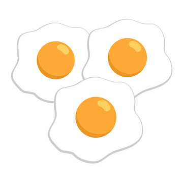 Fried egg illustration