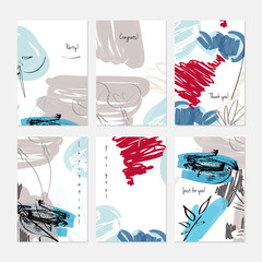 Rough sketched dandelion flowers and seeds on scribbles