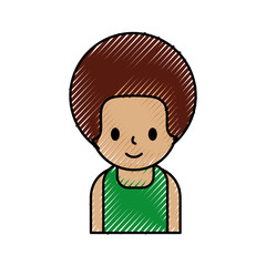 cartoon boy character male avatar image vector illustration