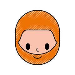 carton man head character avatar people vector illustration
