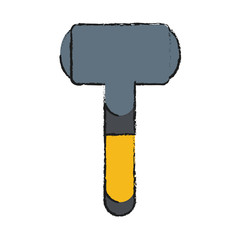 hammer tool icon image vector illustration design
