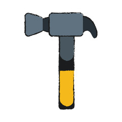hammer tool icon image vector illustration design