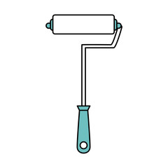 paint roller tool icon image vector illustration design