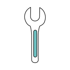 wrench tool icon image vector illustration design