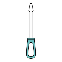 screwdriver tool icon image vector illustration design