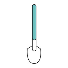 shovel tool icon image vector illustration design
