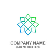 Geometric Ornament Abstract Logo Vector 