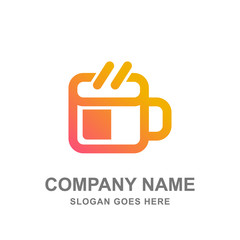 Coffee Tea Hot Drink Logo Vector Design