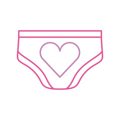 baby shower girl panties clothes cute decoration vector illustration