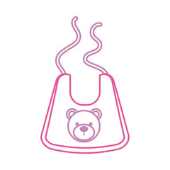baby boy shower bib accessory design icon vector illustration