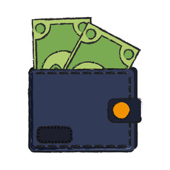 Money wallet isolated icon vector illustration graphic design