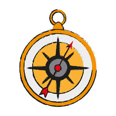 Navigation compass isolated icon vector illustration graphic design