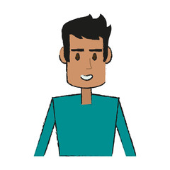 Guy face cartoon icon vector illustration graphic design