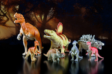 Toy models of dinosaurs