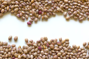 Close-up dried kidney beans background