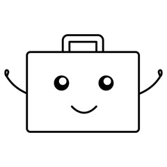 medical kit kawaii character vector illustration design