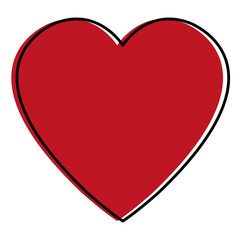 heart love isolated icon vector illustration design