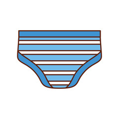 baby shower boy underwear pants shorts vector illustration