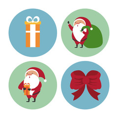 Cute Christmas icons icon vector illustration graphic design