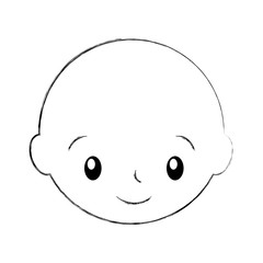 baby shower boy childhood celebration image vector illustration