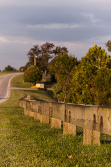 Timber Guardrail Along Highway - Paris Pike, Central Kentucky