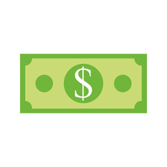 dollar banknote money cash economy financial vector illustration