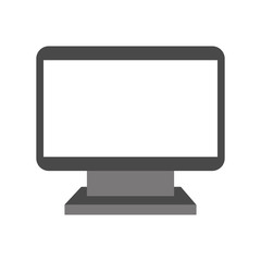 computer monitor device wireless technology icon vector illustration