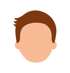 man avatar face male smiling image vector illustration