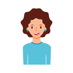 avatar woman portrait female person image vector illustration