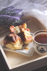 brioche with jam