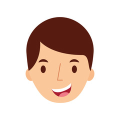 Fototapeta premium man avatar face male smiling image vector illustration