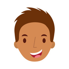 man avatar face male smiling image vector illustration