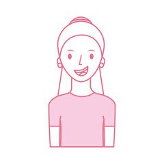avatar woman portrait female person image vector illustration