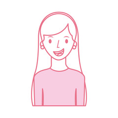 avatar woman portrait female person image vector illustration