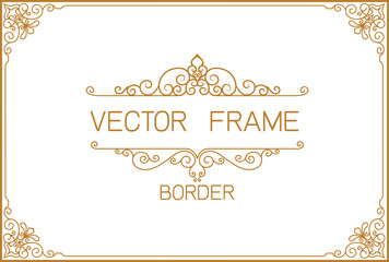 Gold border design, frame photo template, certificate template with luxury and modern pattern,diploma,Vector illustration