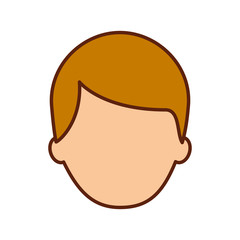 man avatar face male smiling image vector illustration