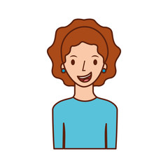 avatar woman portrait female person image vector illustration